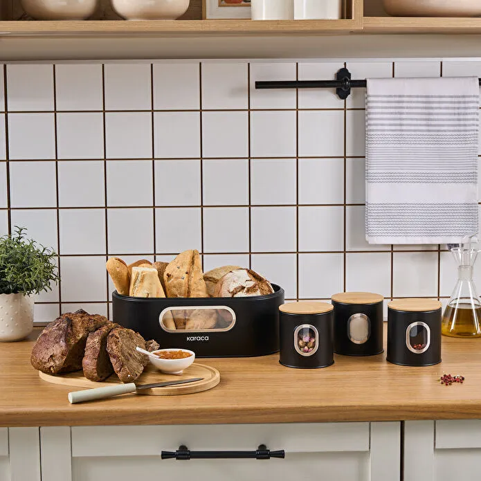 KARACA PREMIUM EKMEK KUTUSU -SAKL, SİYAH