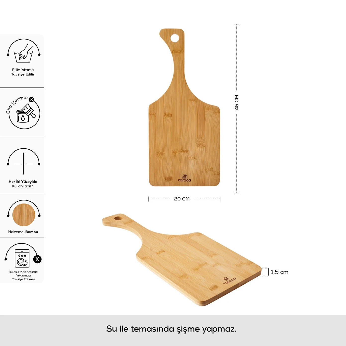 KARACA PUZZLE TWIG KESME TAHTAS, RENKSİZ