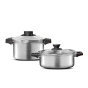 KARACA QUICK&SAFE 6+8 L PRESSURE COOKER SET