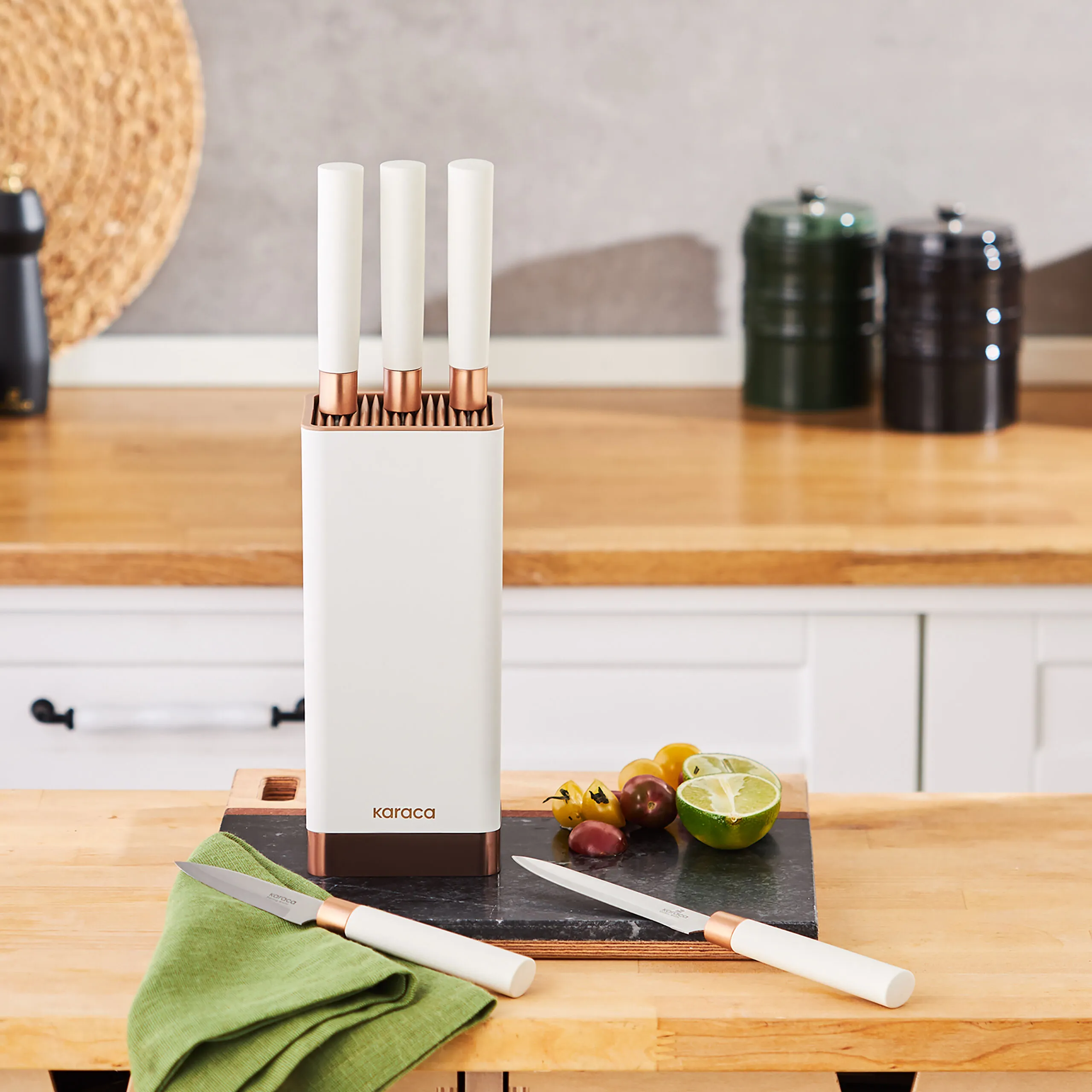 KARACA SKYCUT 6 PARÇA BIÇAK SETİ, KREM