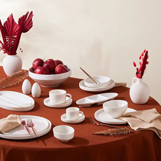 KARACA STREAM BASIC LINE ÇAY FİNC, BEYAZ