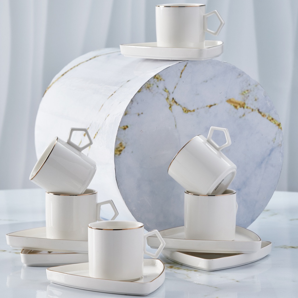 KARACA STREAMLINE GEO 90 ML COFFEE CUP FOR 6 PEOPLE