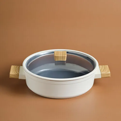 KARACA SWISS CRYSTAL CREAMY TAVA, CREAM