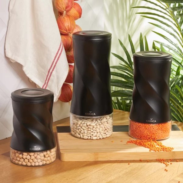 KARACA TOTTORI BLACK STORAGE CONTAINER-S/M/L