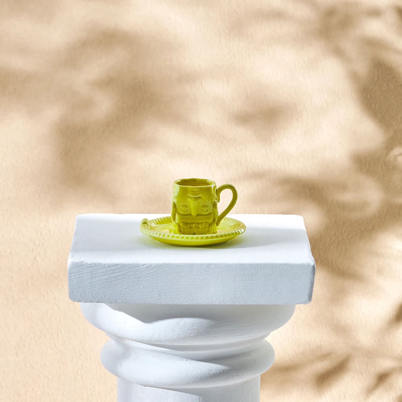 KARACA X İST COLLECTION MEDUSA TURKISH COFFEE CUP YELLOW
