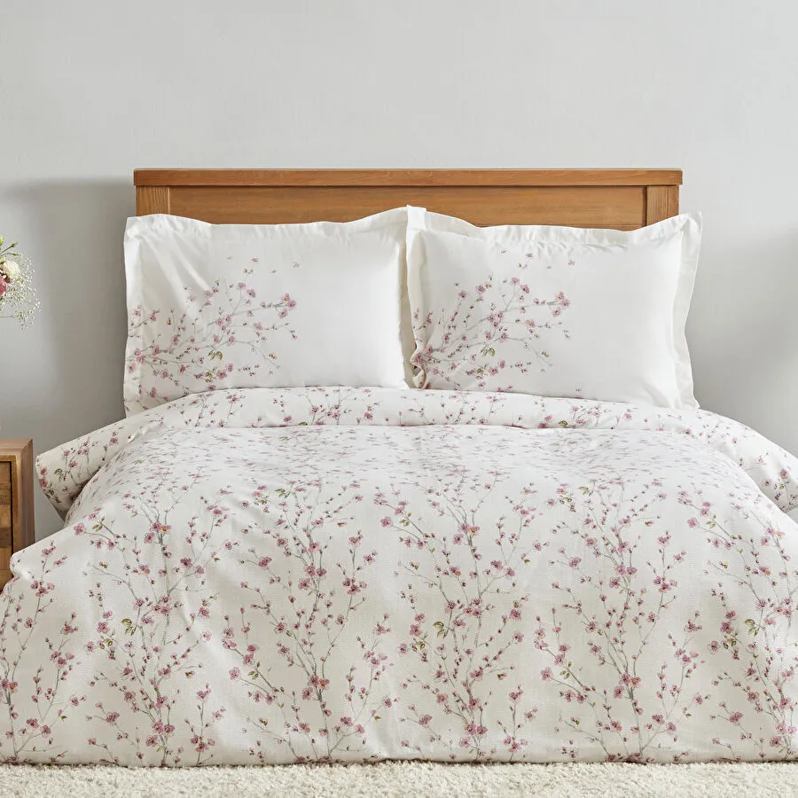 Karaca Home Annata مجموعة ملابس سرير قطنية 100٪ King Size Somon