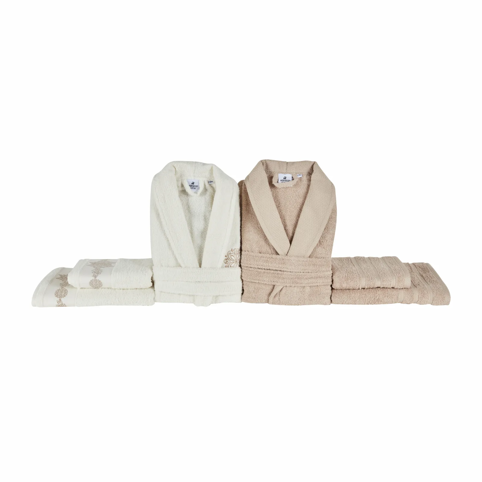 KH CECILIA WHITE-BEIGE FAMILY BATHROOM SET