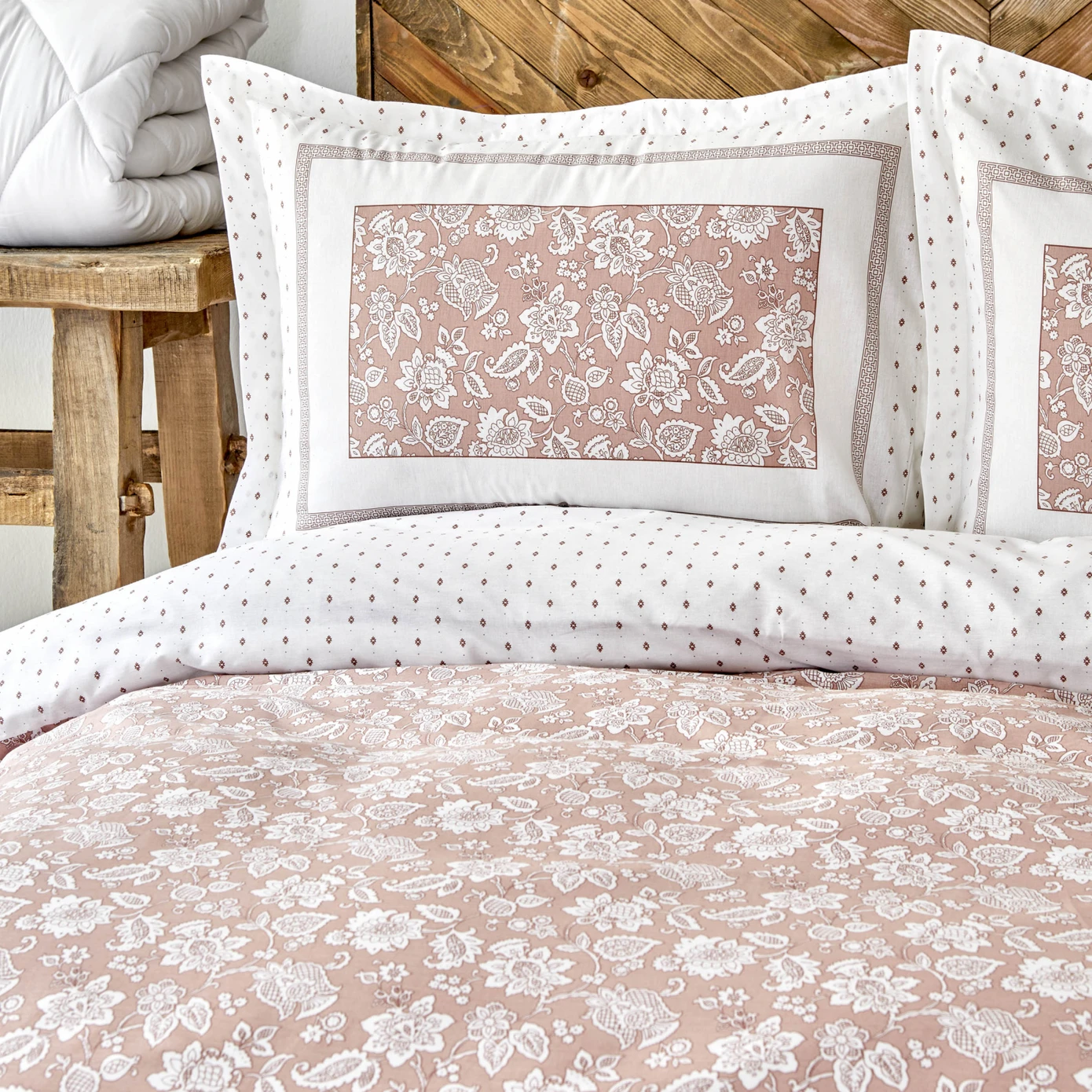 KH CELERINA PINK RNF TEK KS DUVET COVER SET (FITTED) (PP)