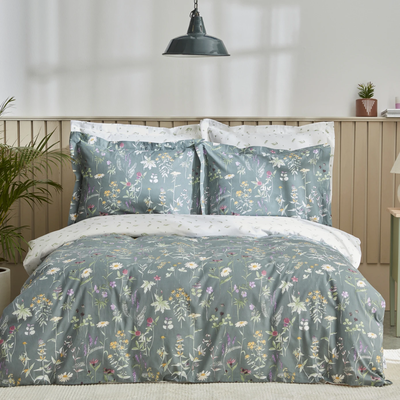 KH EVERGREEN GREEN SINGLE DUVET COVER SET (PP)