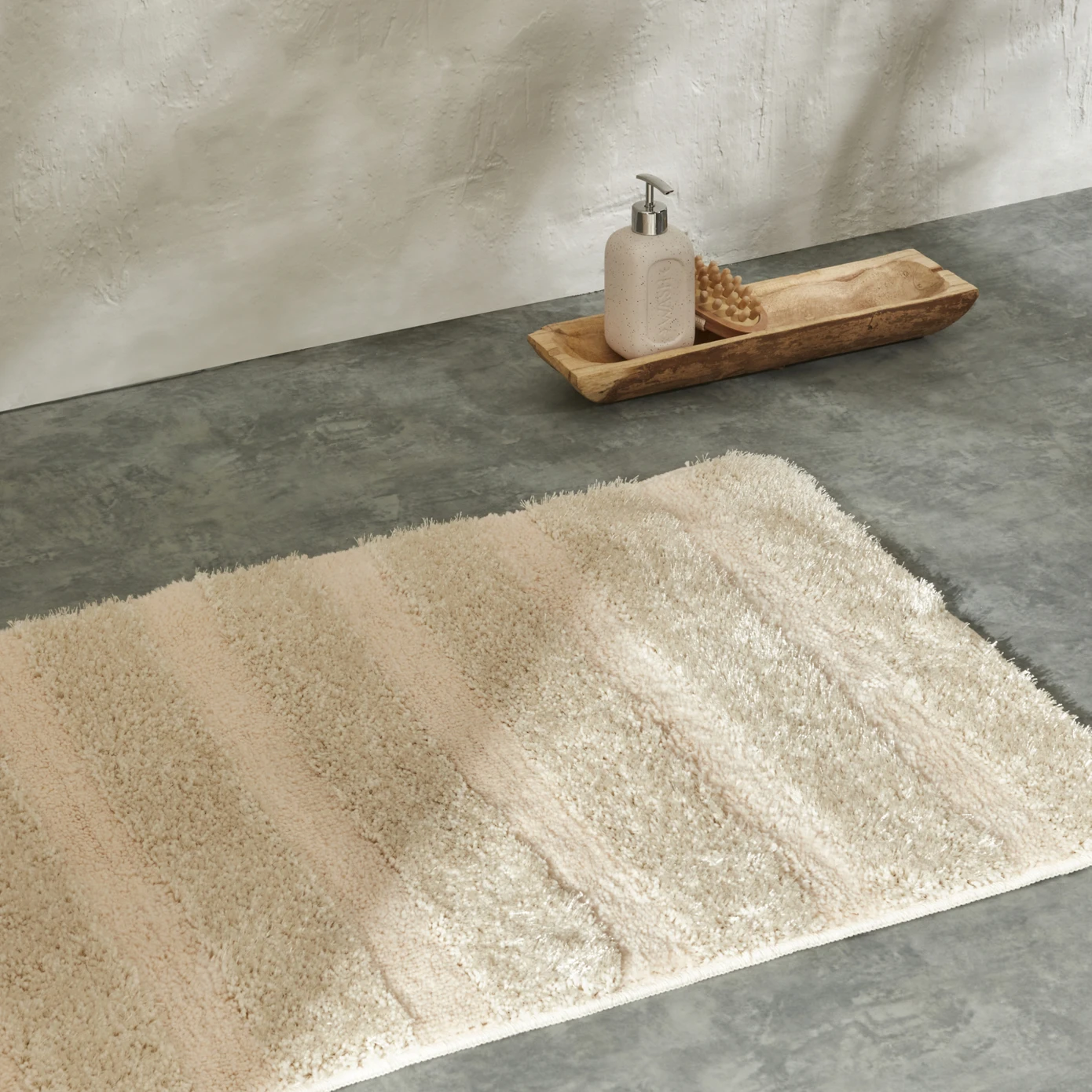 KH GLACE ECRU BATH MAT