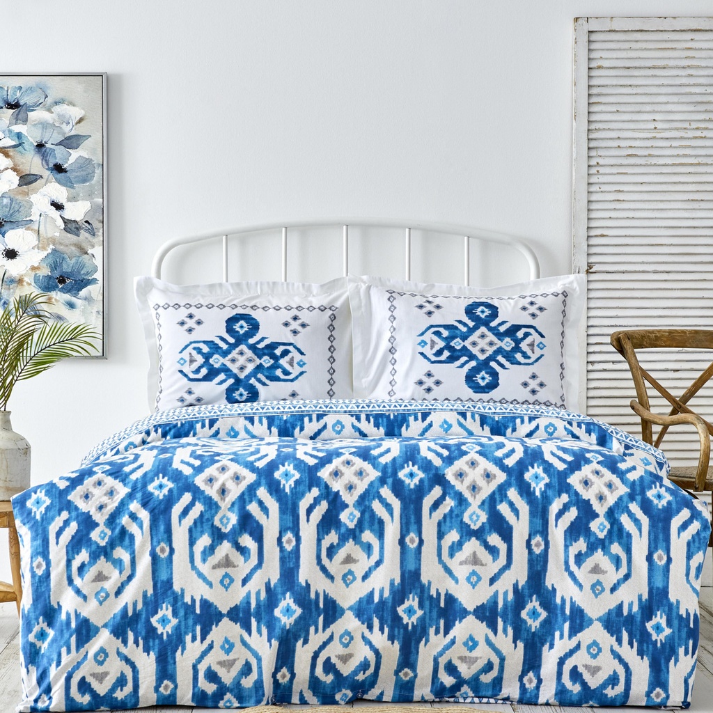 KH NEOS BLUE RNF DOUBLE KS DUVET COVER SET (PP)