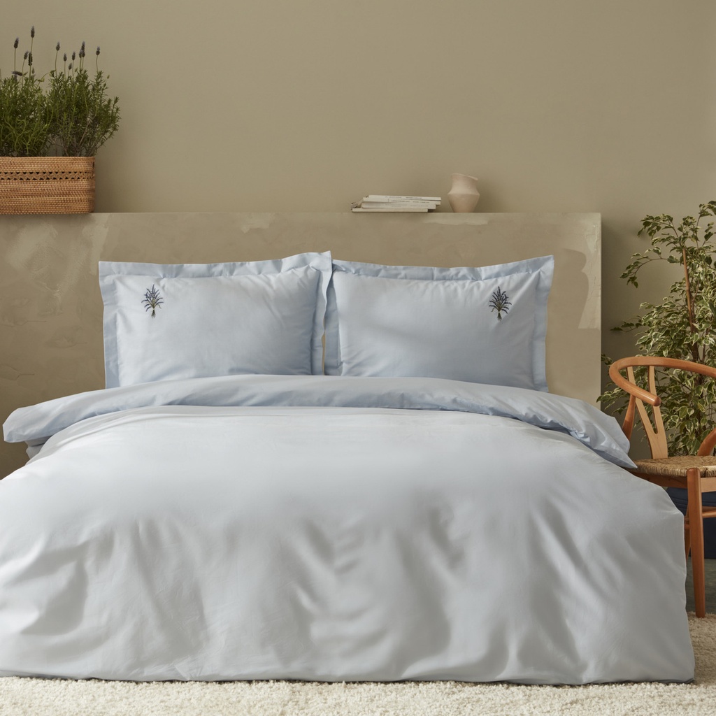 LAVENDER LILA VEGAN DOUBLE KS DUVET COVER SET