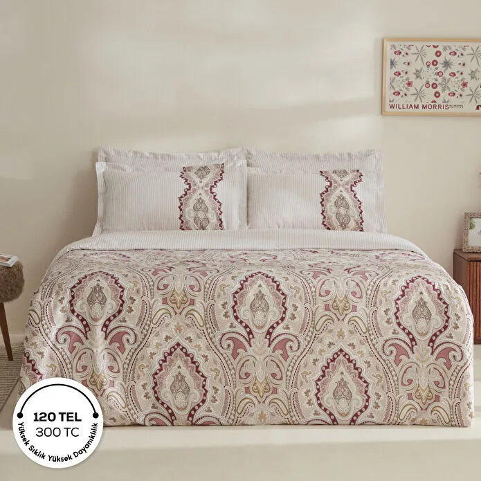 LEMY PAMUK SATEN  N, ÇİFT KİŞİLİK, BORDO