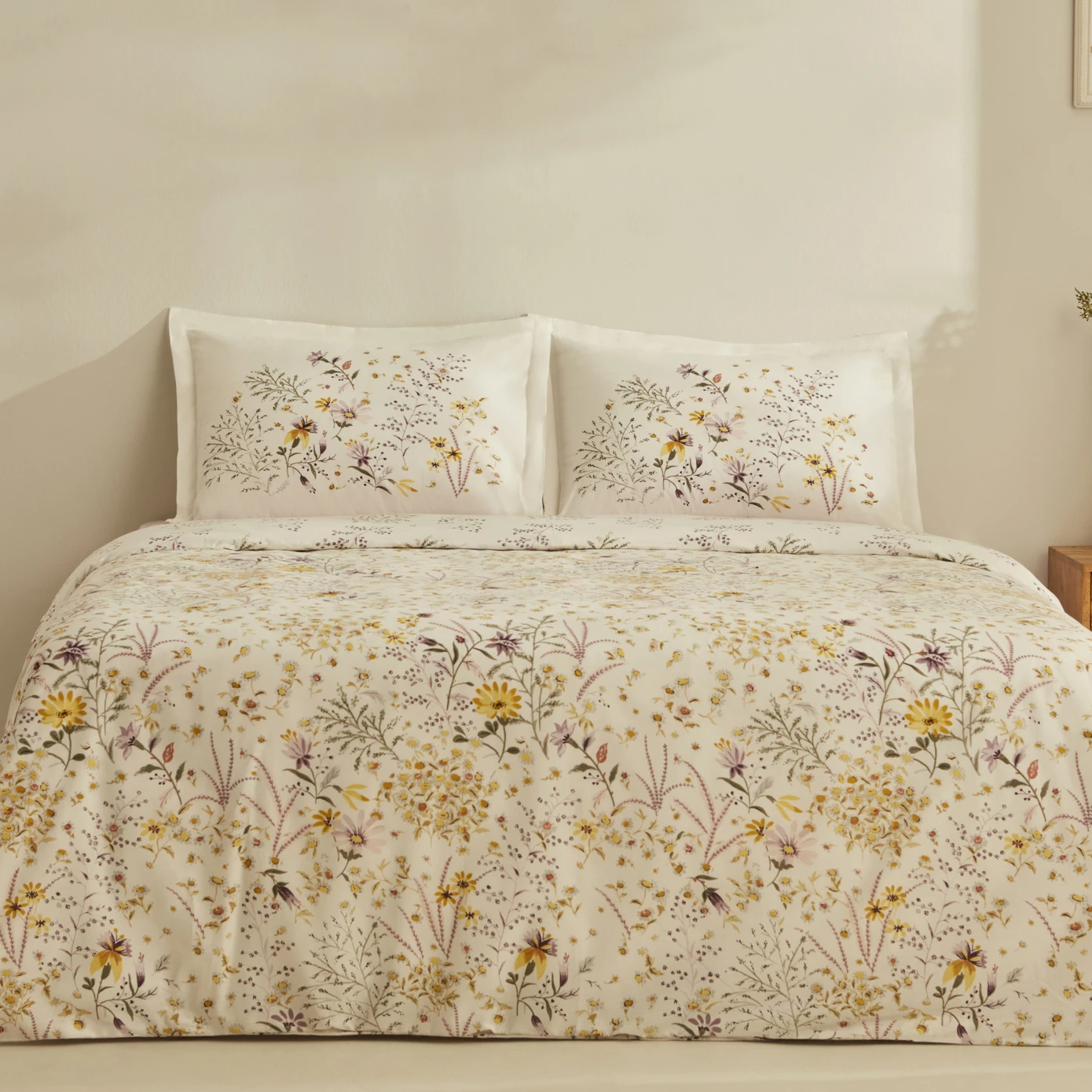 LUSSI YELLOW 100% PMK CIFT KS DUVET COVER TKM