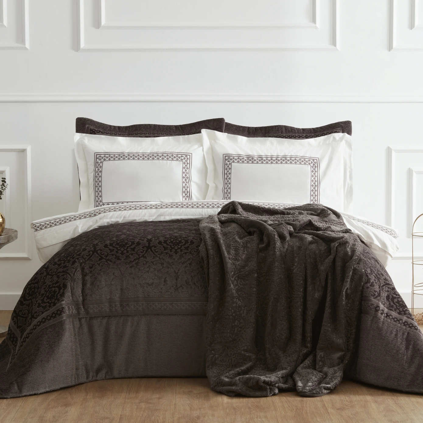 MARCIA ANTHRACITE 8 PIECE DOWL SET