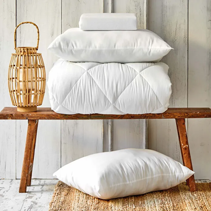 MICROFIBER SOFT CIFT KS YORGAN&2, BEYAZ