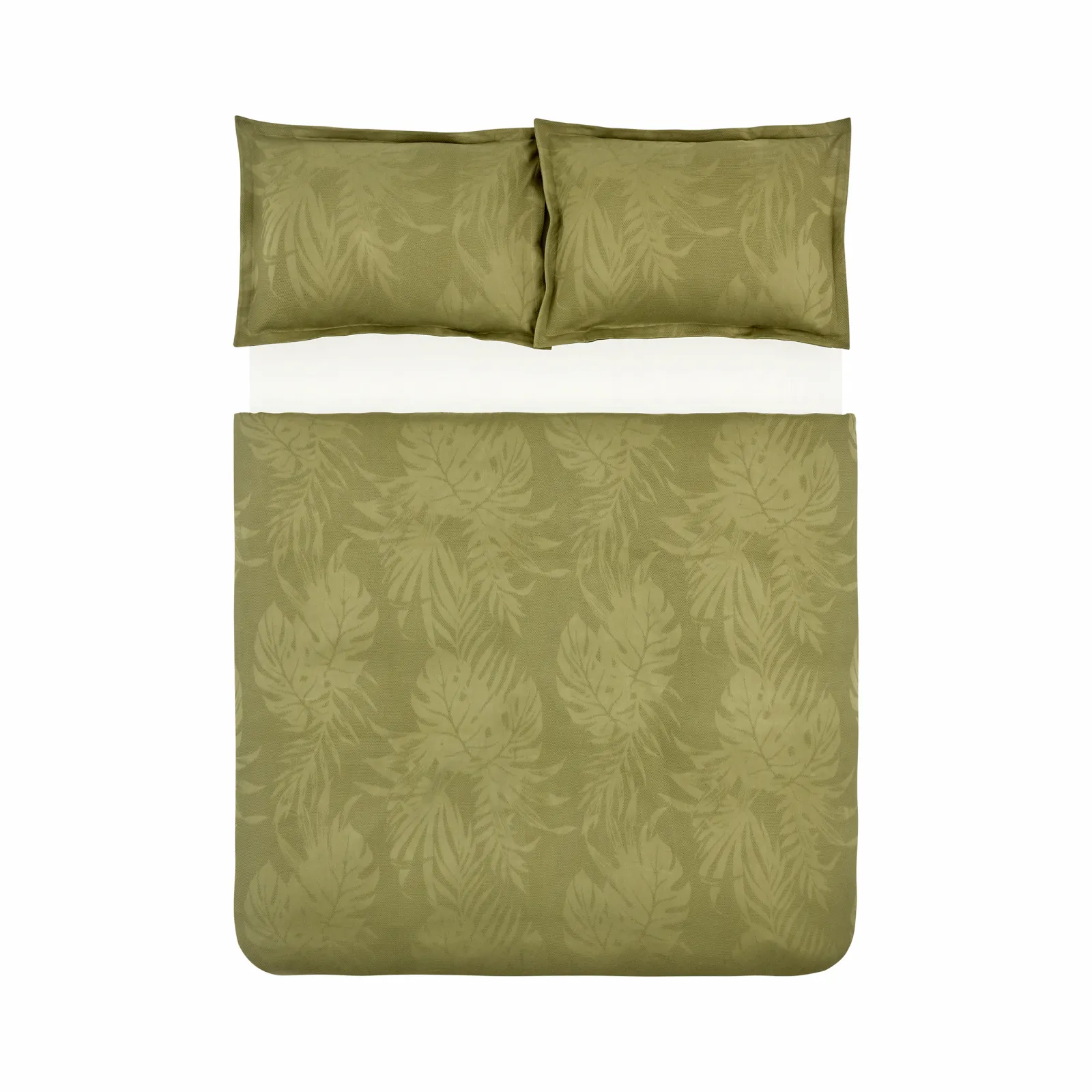 ROBIN KHAKI DOUBLE TRIO DUVET COVER SET