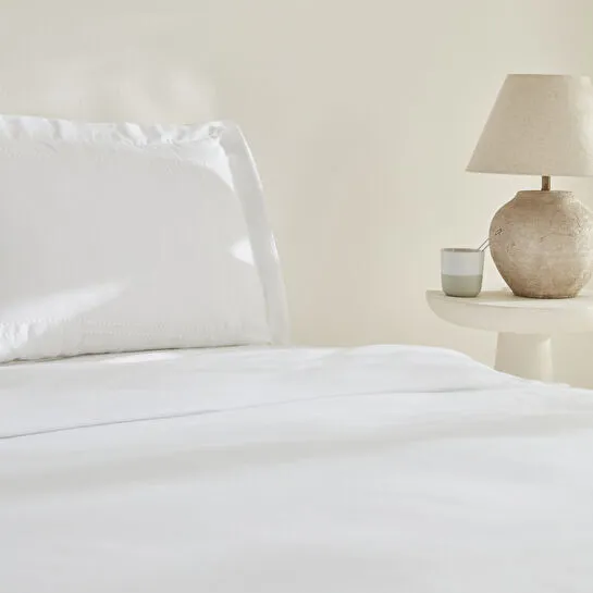 WHITE COLL FELVES  KING SIZE NEV, BEYAZ