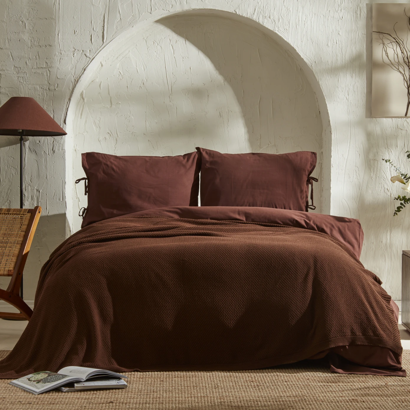 [200.18.02.0011] 4 ELEMENT BROWN DOUBLE KNIT BLANKET ATES