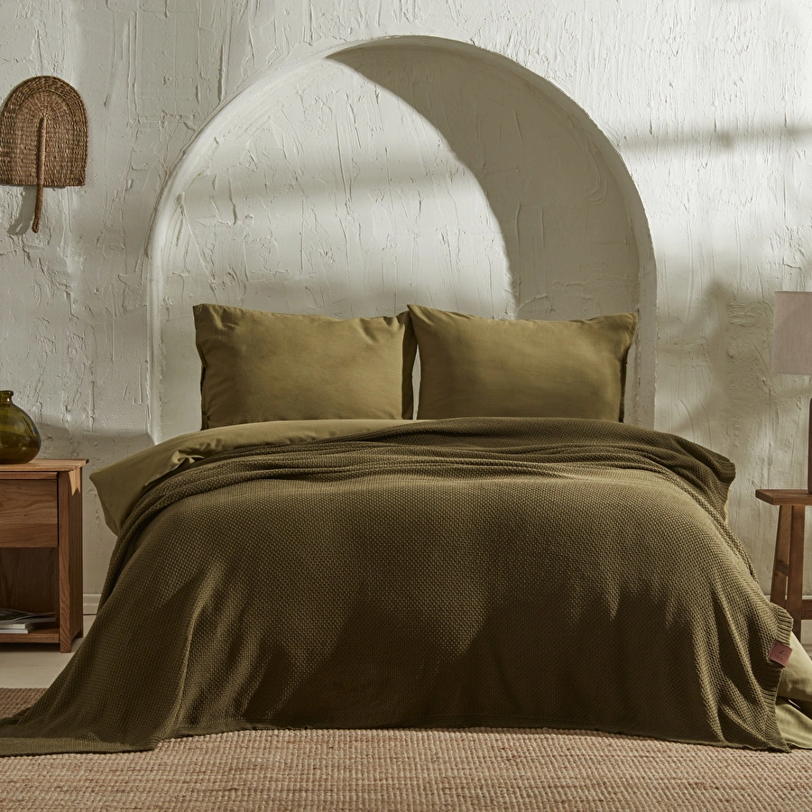 [200.18.02.0007] 4 ELEMENT KHAKI DOUBLE KNIT BLANKET EARTH