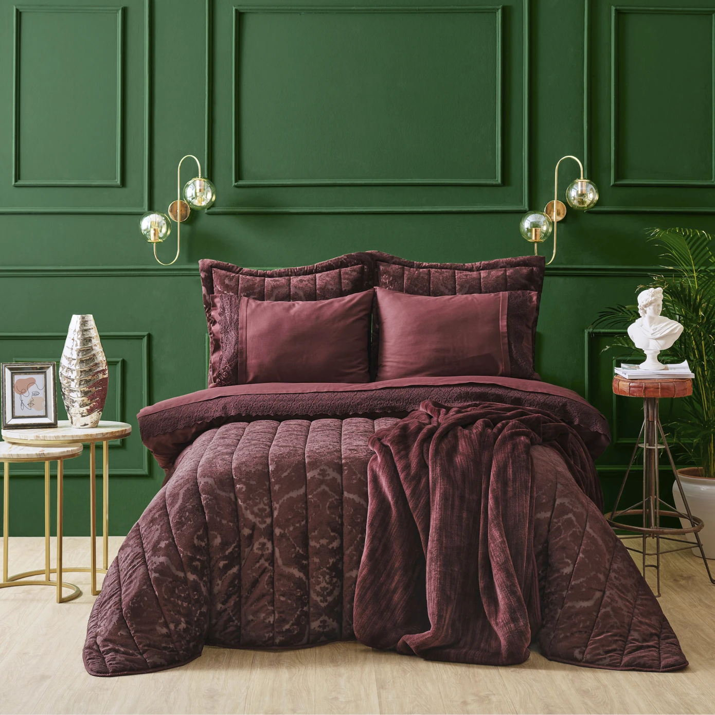 [200.21.01.0839] ALBA IKAT CLARET 8 PRC DOUBLE SET