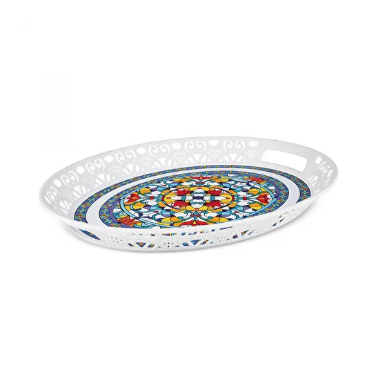 [1000003751001] APRICOT FLY OVAL TEPSİ, MULTICOLOR