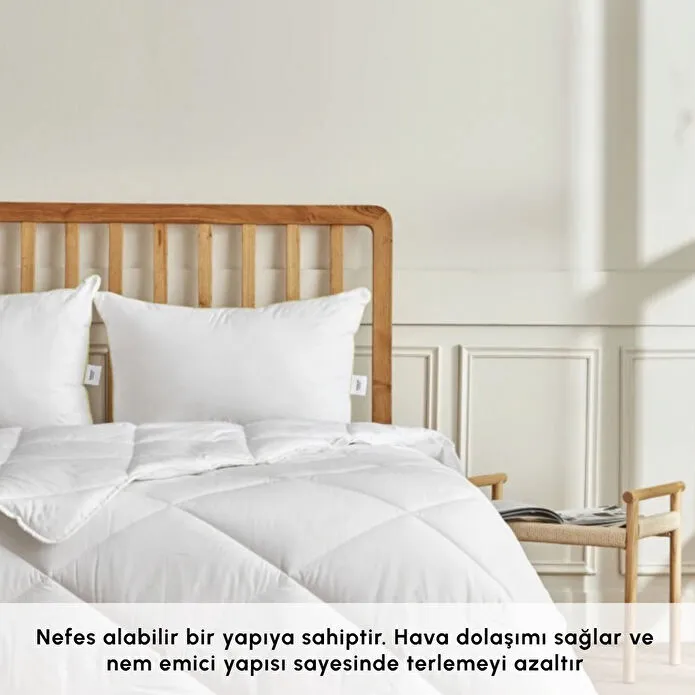 [1000010448001] BAMBU YORGAN 195X215 (2 YASTIK), BEYAZ