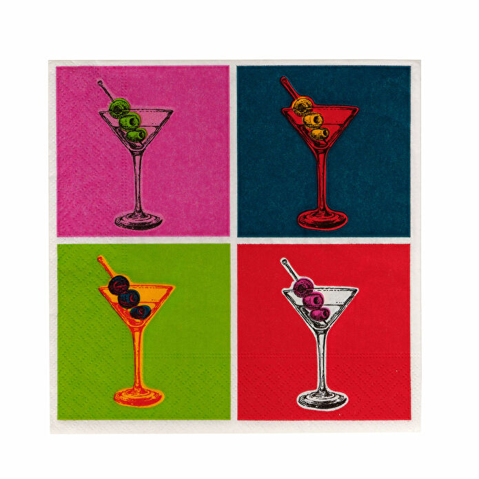 [1000013305001] COCTAIL KAĞIT PEÇETE 20'Lİ 3, MULTICOLOR
