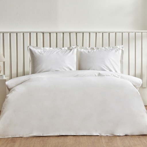 [200.22.14.0326] COOL TOUCH BASIC WHITE DOUBLE DUVET COVER SET