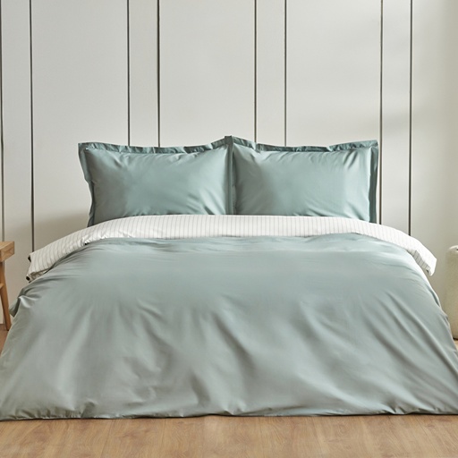 [200.22.14.0333] Karaca Home Cool Touch Stripe套装套装双人床单套装 绿色