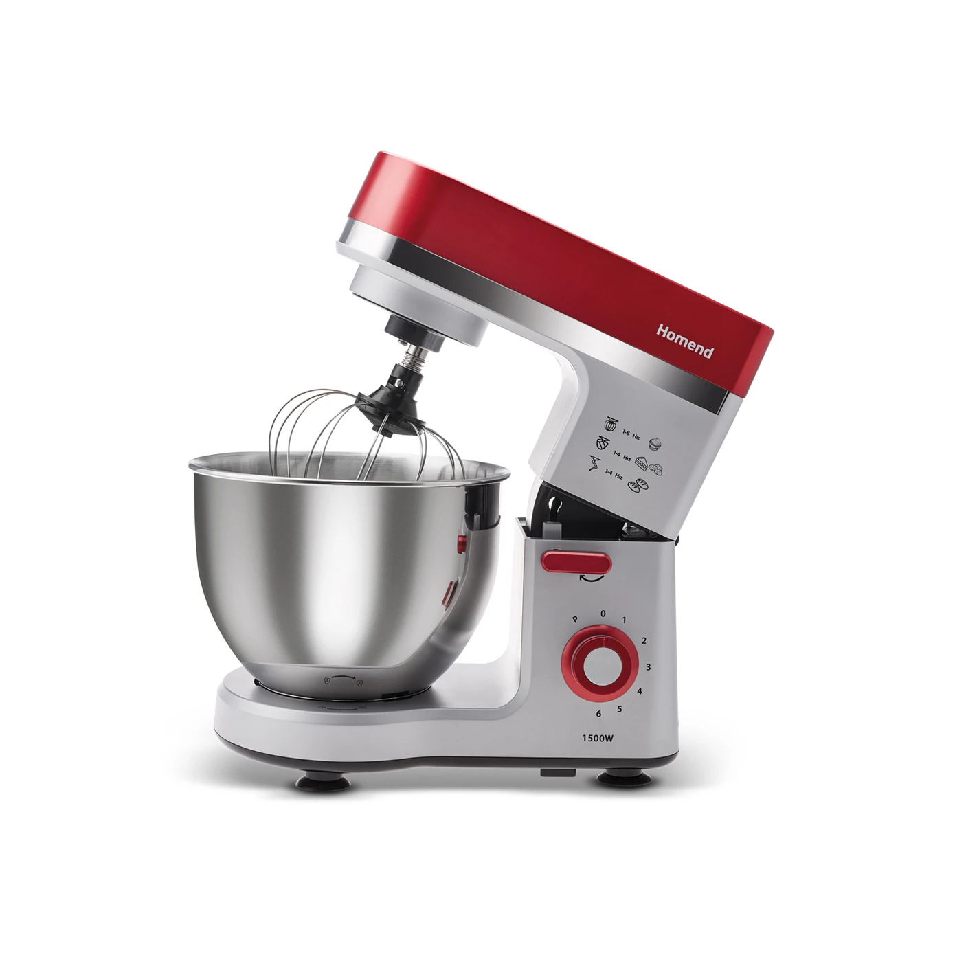 [700.01.01.0419] HOMEND PROFASHION PROF 3012H STAND MIXER RED SILVER