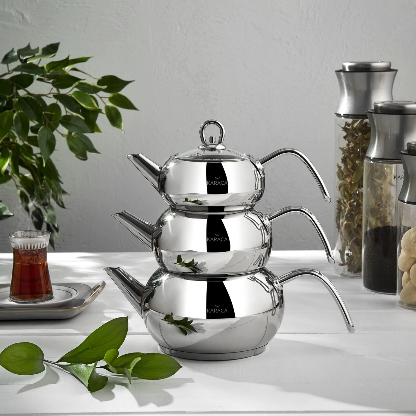 [153.03.07.4256] KARACA 3D TEAPOT SET