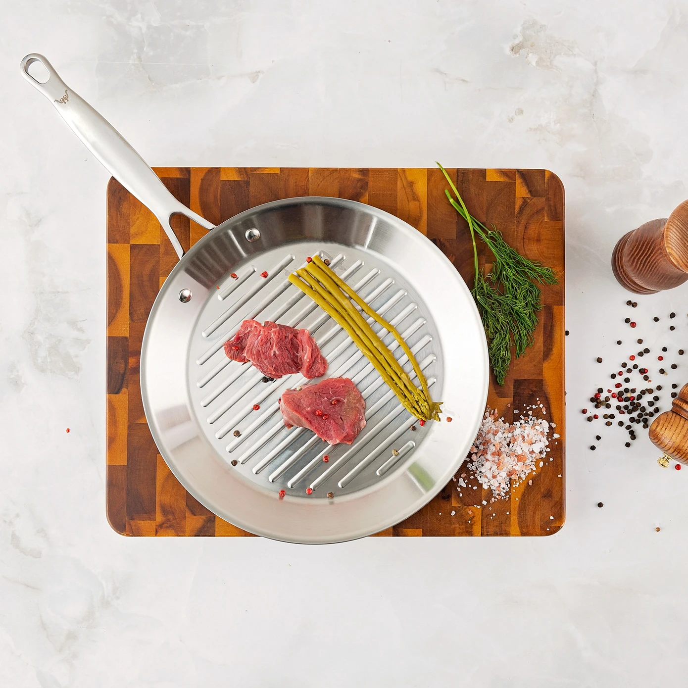 [153.03.08.0555] KARACA 3PLY POWER STEEL 28 CM GRILL 2 LT