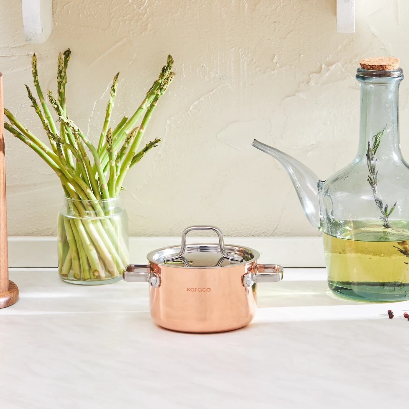 [153.03.08.0576] KARACA 3PLY POWER STEEL 316+ COPPER 10 CM MINI POT