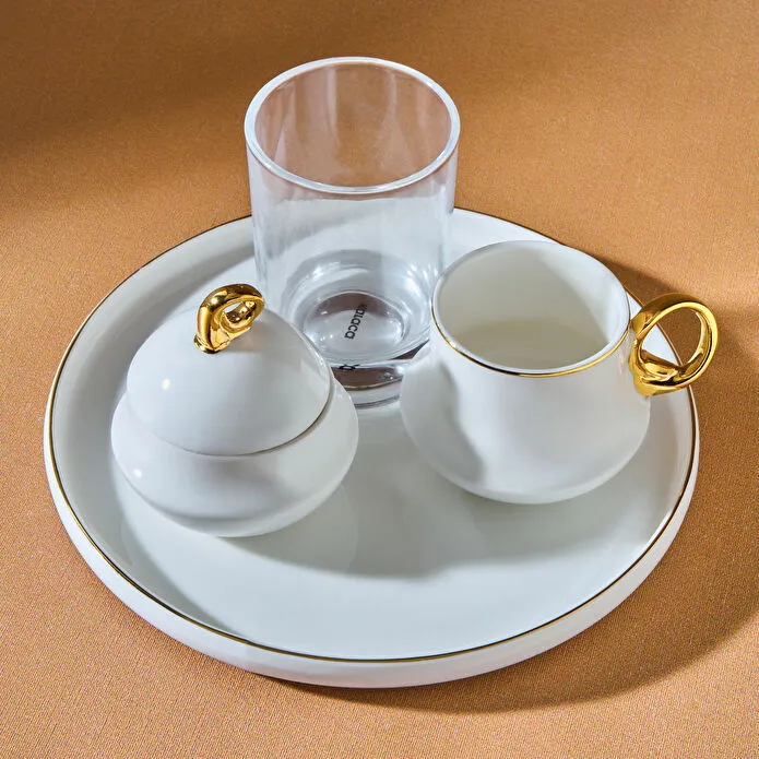 [153.03.05.0148] KARACA ACIBADEM SINGLE 80 ML COFFEE PRESENTATION SET