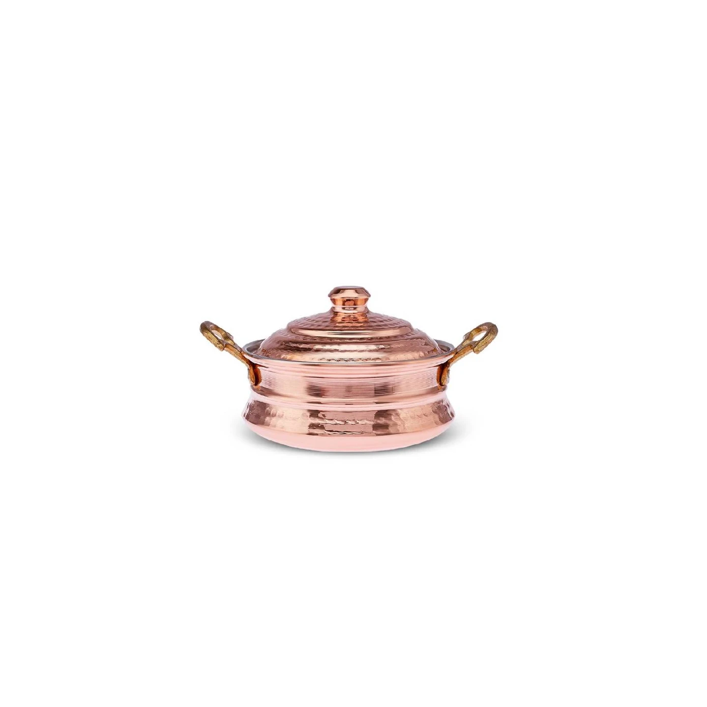 [153.09.01.3533] KARACA AHLAT COPPER MINI CASSEROLE POT 10 CM