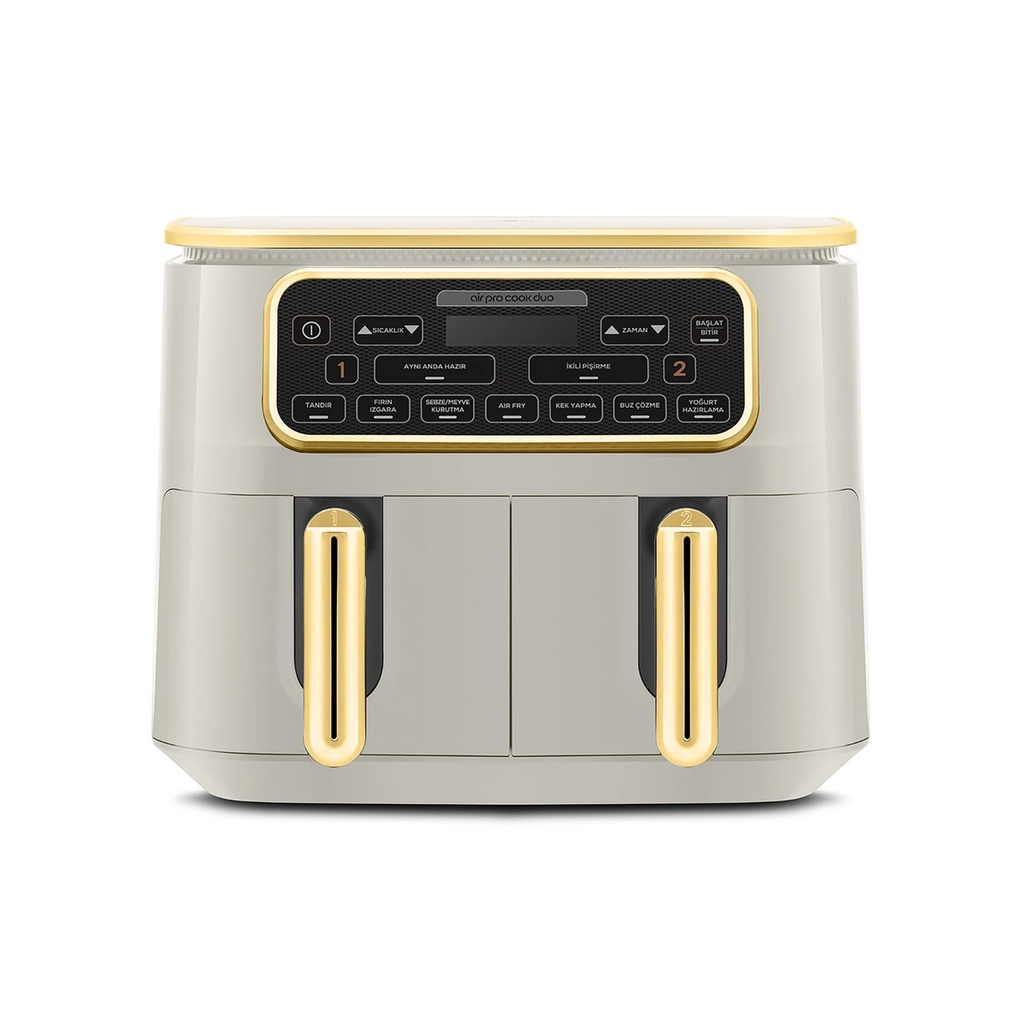 [153.09.01.3474] KARACA AIR PRO COOK DUO TANDIR XXXL 8 L AIRFRYER STARGOLD