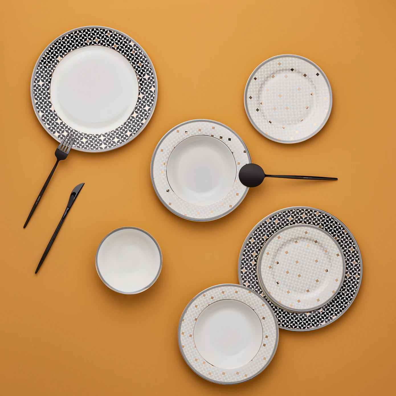 [153.09.01.0838] KARACA ALESSA 24 PIECE DINNER SET FOR 6 PEOPLE