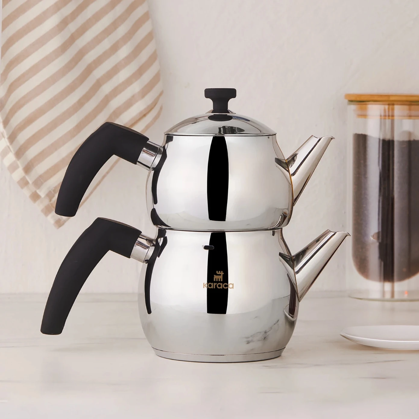 [153.03.08.2629] KARACA ALİM ÇAYDANLIK, MİNİ, SİYAH