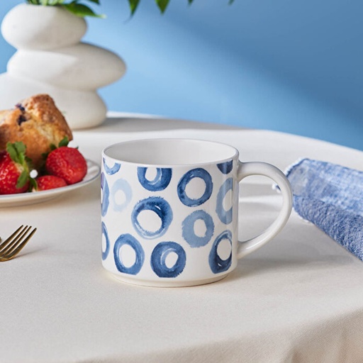 [1000215899001] KARACA ALİZE DESENLİ MUG, MAVİ BEYAZ