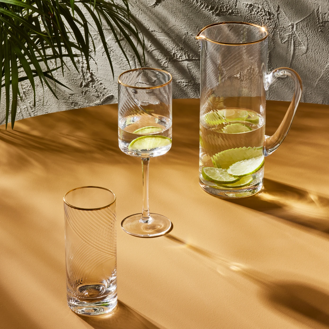 [153.09.01.2432] KARACA ARES GOLD 25 PIECES GLASS SET