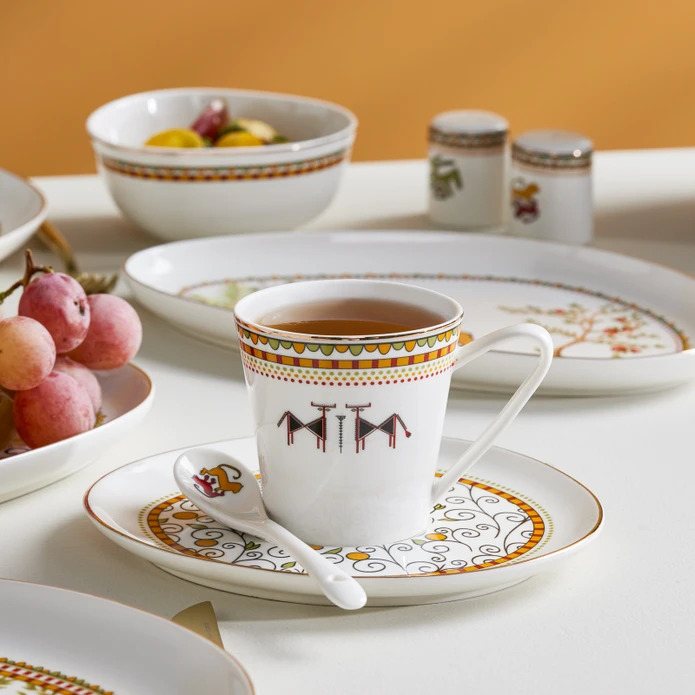 [153.03.08.5004] KARACA ARSLANTEPE 32 PIECES BREAKFAST SET