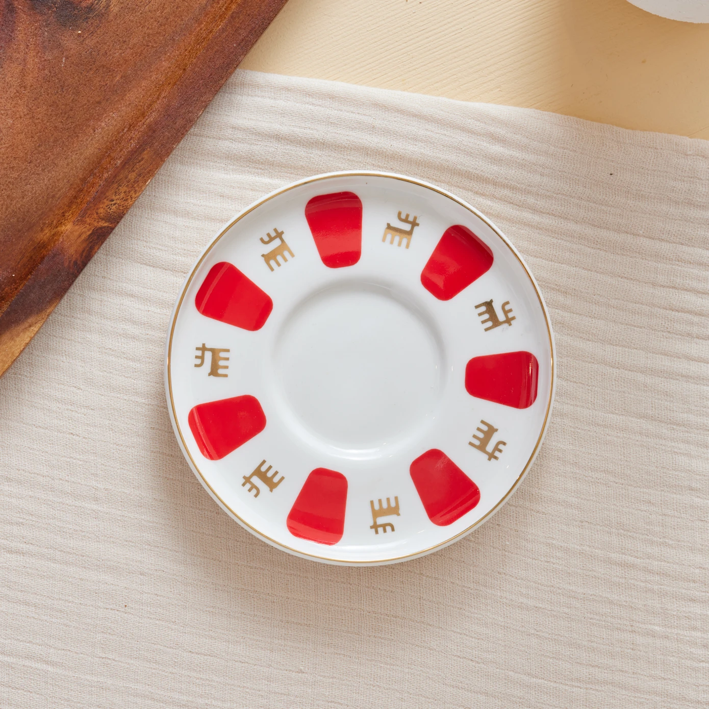 [153.09.01.1881] KARACA BERGAMOT 12 CM PORCELAIN SINGLE TEA PLATE