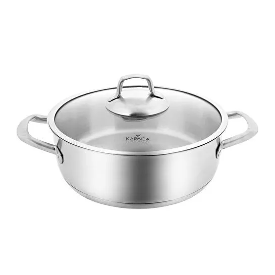 [153.03.08.1263] KARACA BIANCA 304 CELIK 24 CM CARNUT