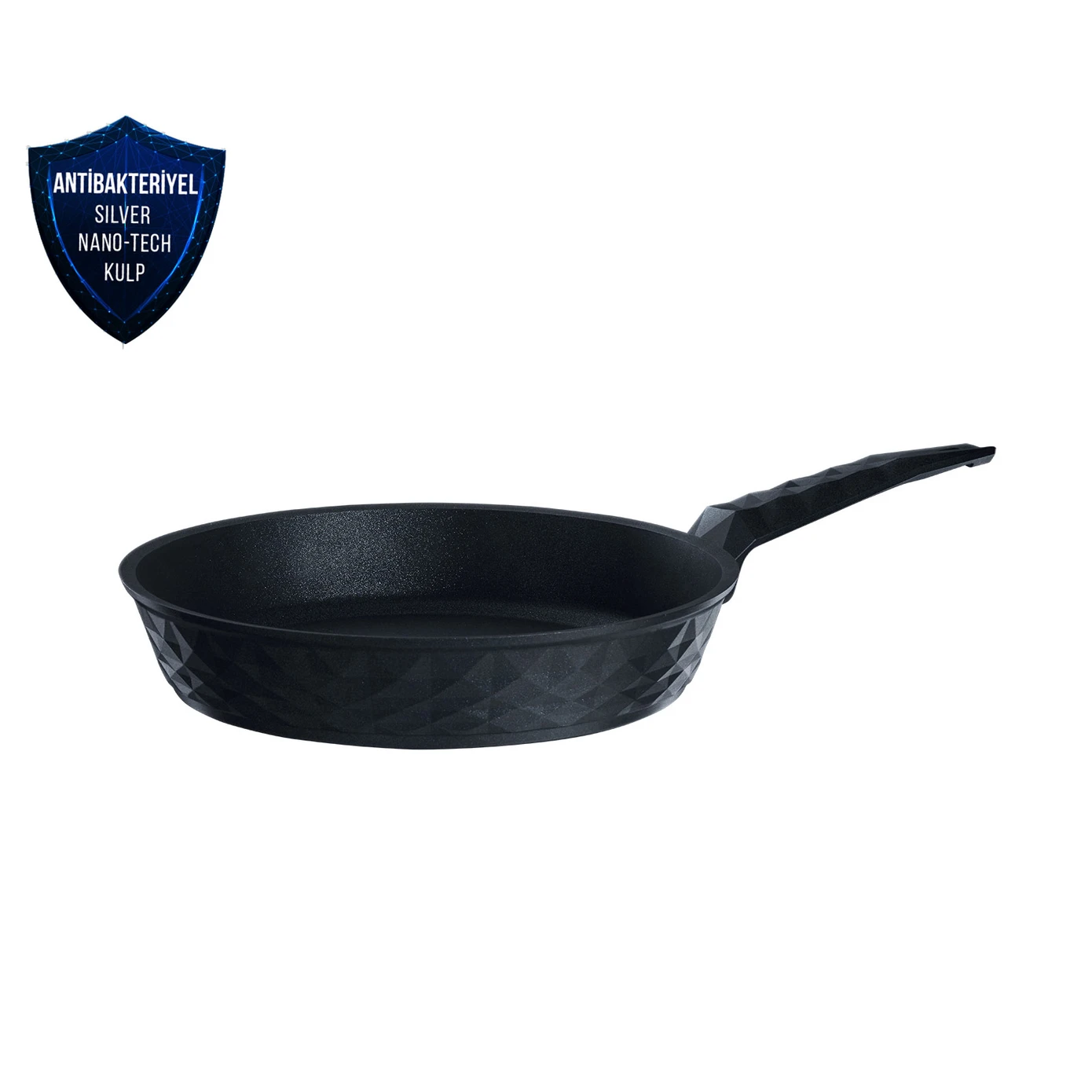 [153.03.08.0419] KARACA BIO DIAMOND ANTIBACTERIAL HANDLE PAN 26 CM 2,3 LT IND