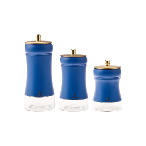 [153.03.06.8986] KARACA BLUE BERRY STORAGE CONTAINER SET OF 3