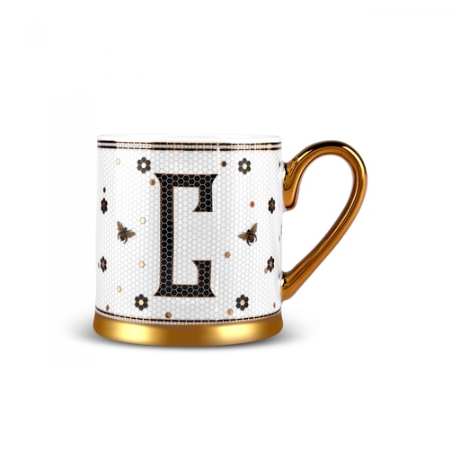 [1000003829001] KARACA C HARFLİ KUPA 330 ML, BEYAZ