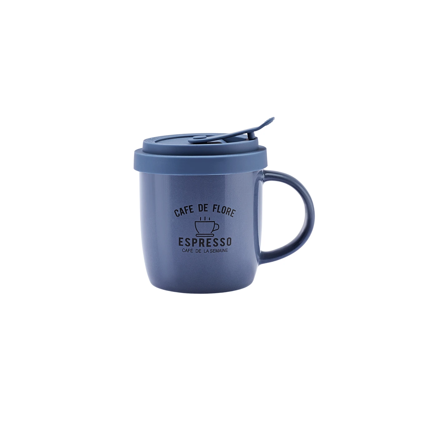 [153.03.05.0114] KARACA CAFE 360 ML MUG WITH BLUE LID
