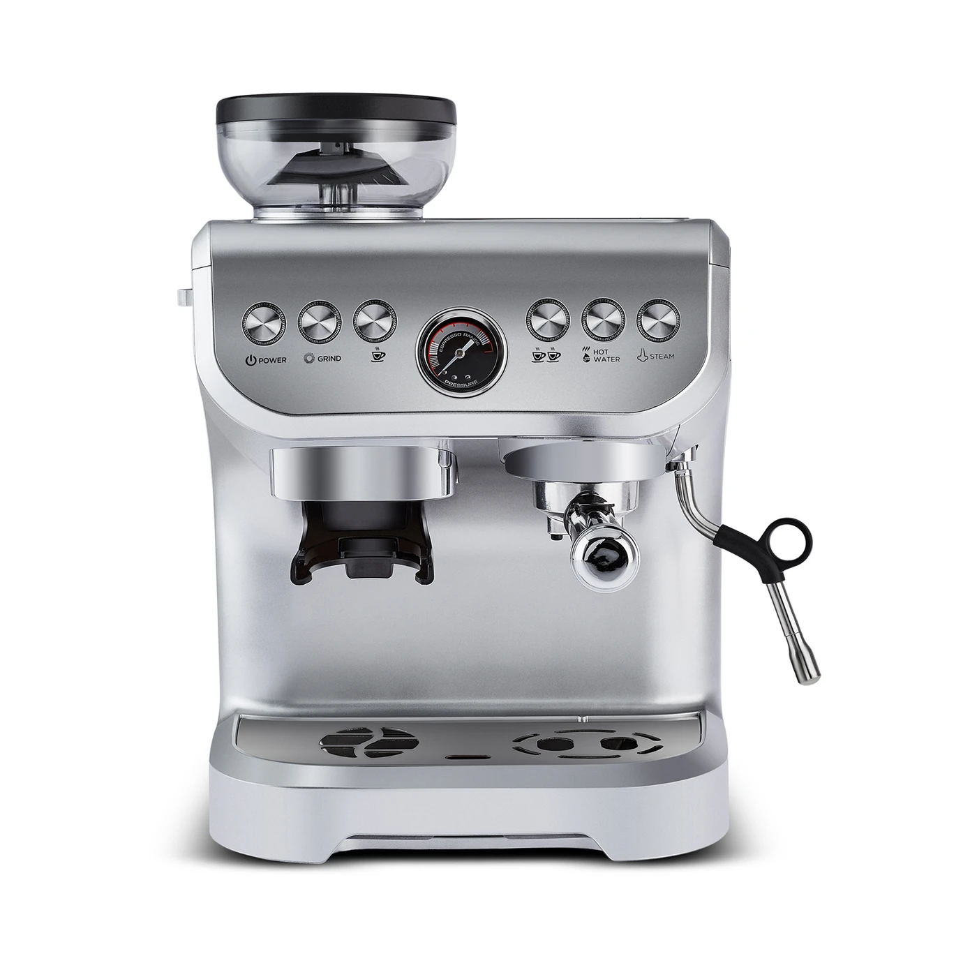[153.03.08.4833] KARACA COFFEE ART BARISTA ESPRESSO MACHINE SILVER