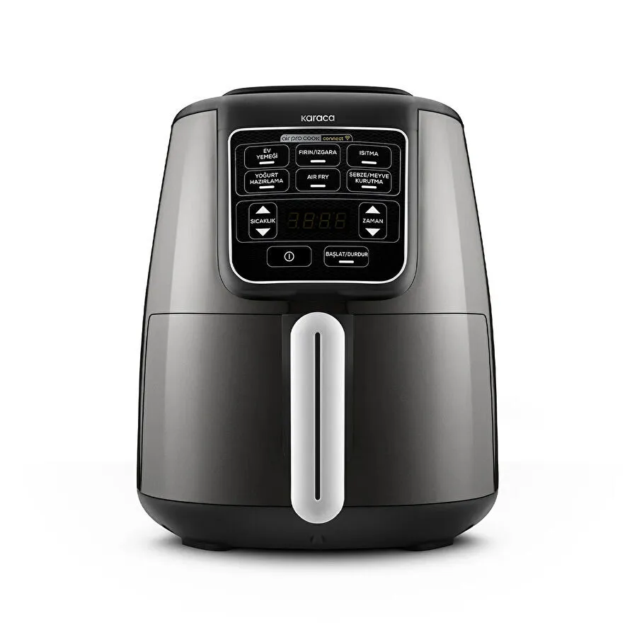 [153.03.06.9619] Karaca Connect Air Pro Cook XL 2 في 1 موزع هواء ذكي بتقنية الاتصال عن بعد بلون Shadow Grey وسعة 4 لتر